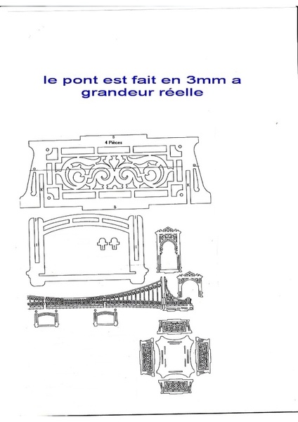 Plan pour faire le pont
