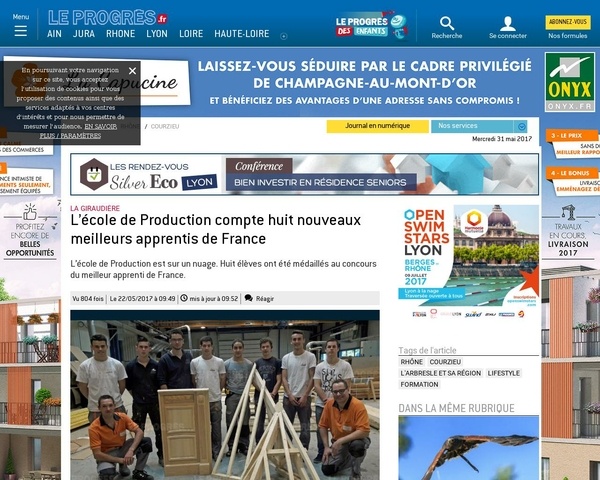 Petit coup de pub à mon école d apprentissage