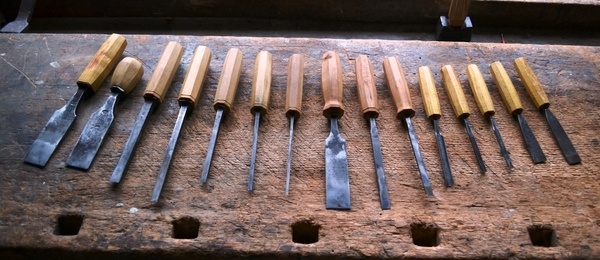 Manches de ciseaux octogonaux