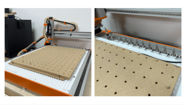 Station CNC complète clé en main — Stepcraft M.1000, changeur d'outils automatique (ATC), table à vi