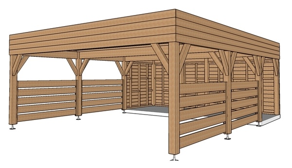 Plan abri voiture - Carport