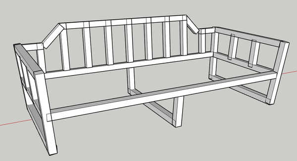 Canapé 3 places (assise 190x80)