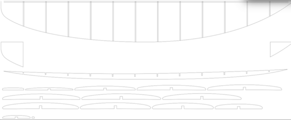 Plan surfboard Thruster 6'0" x 20.5"x 2.2"