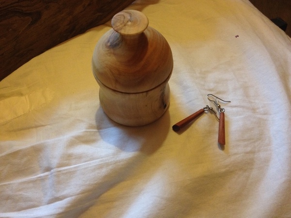 Boucles d'oreilles avec boiboite