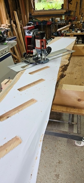 Escalier aspect brut