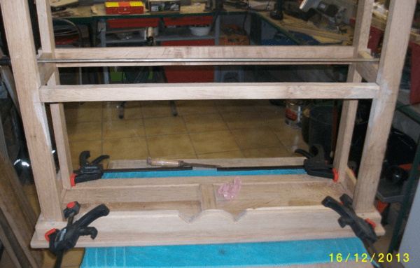 Console de couloir chene massif