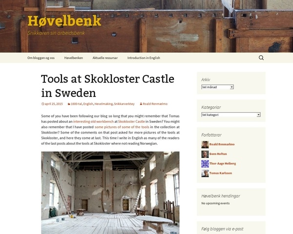 La collection d'outils anciens du château de Skokloster