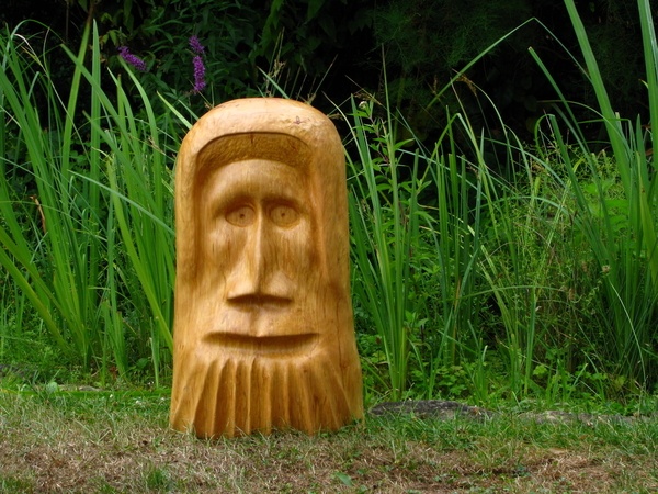 Sculpture bois Viking