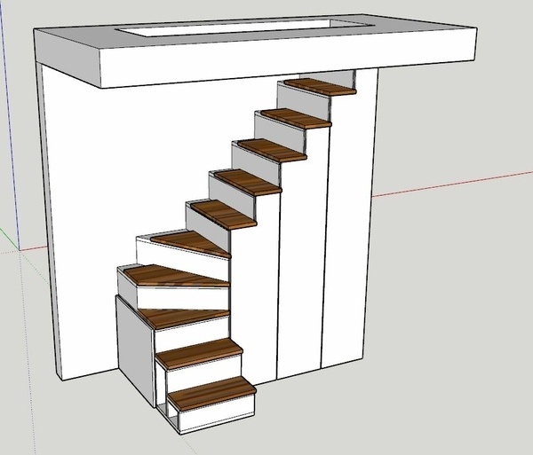 Escalier bibliothèque