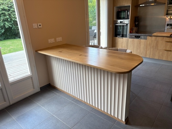 Plan bar en chêne massif