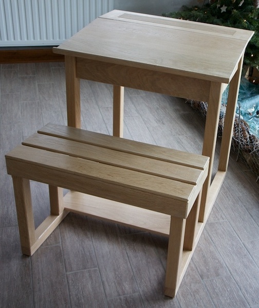 Un bureau d'écolier, comme autrefois