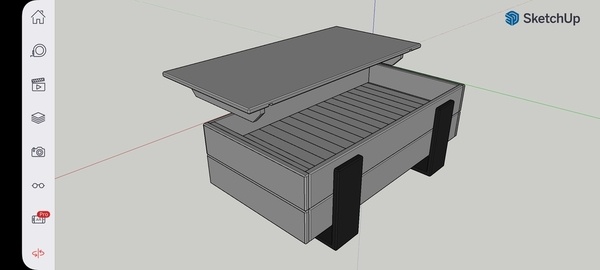 Table basse chataignier