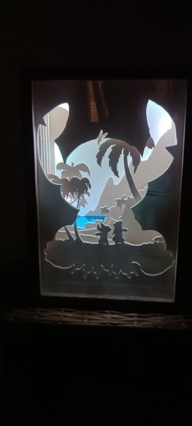 Réalisation d'une nouvelle Light Box Lilo &Stitch