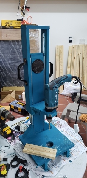 La perceuse verticale ou colonne version DIY