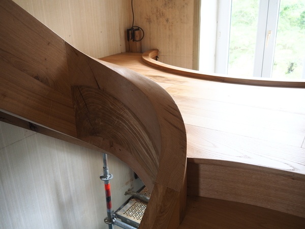 La prolongation de l'escalier