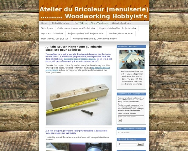 Une Guimbarde simpliste pour fonds d'entailles ou fonds de rainures