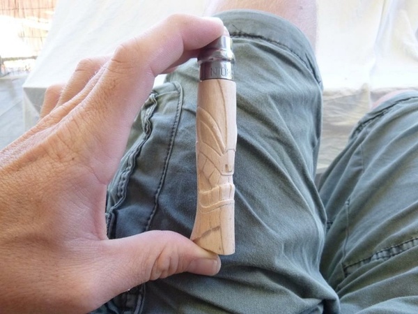 Opinel sculpté