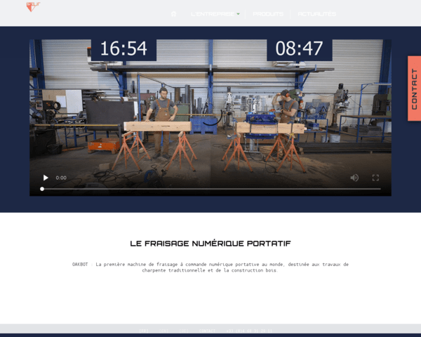 Une fraiseuse portative pour charpente