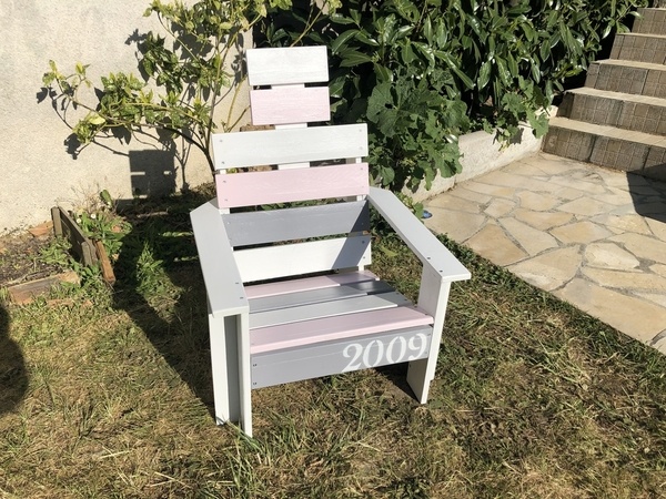 Chaise de lecture enfant - bois de palette