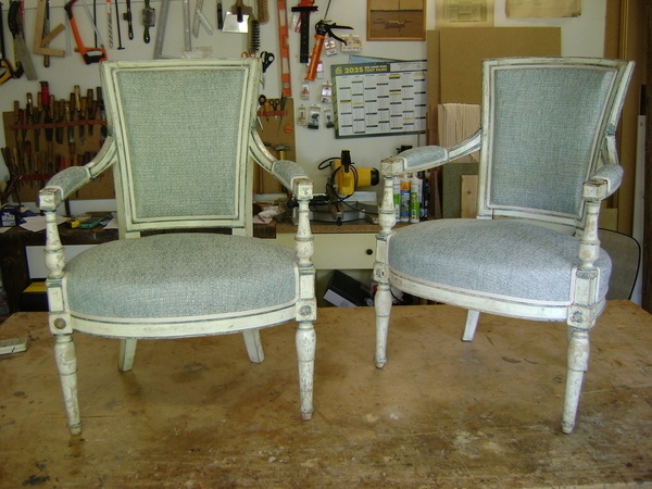 Paire de fauteuil cabriolet d'époque Directoire