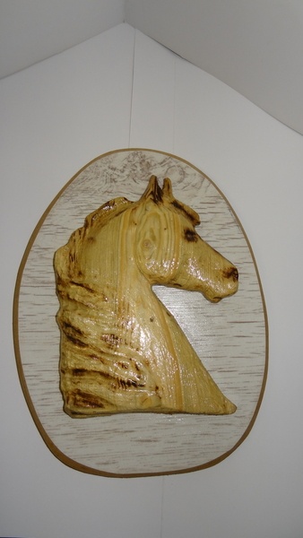 Petit cadre cheval relief