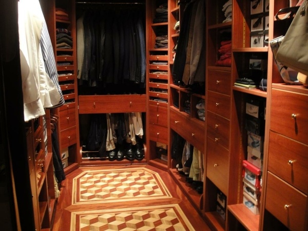 Dressing et parquet marqueté