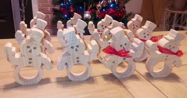 Armée de ronds de serviette