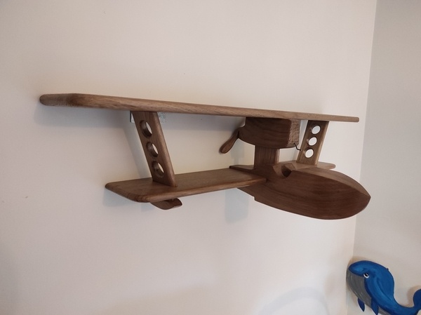 Étagère hydravion, inspiration Porco Rosso