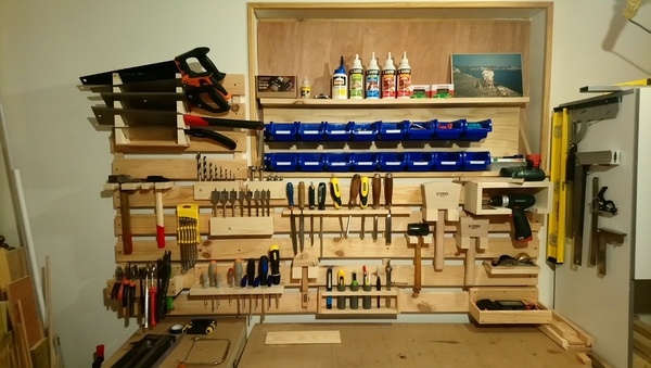 Rangement outils mural