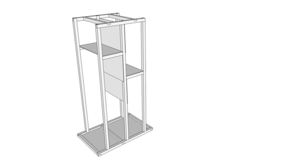Rack à bois 4,3,2,1