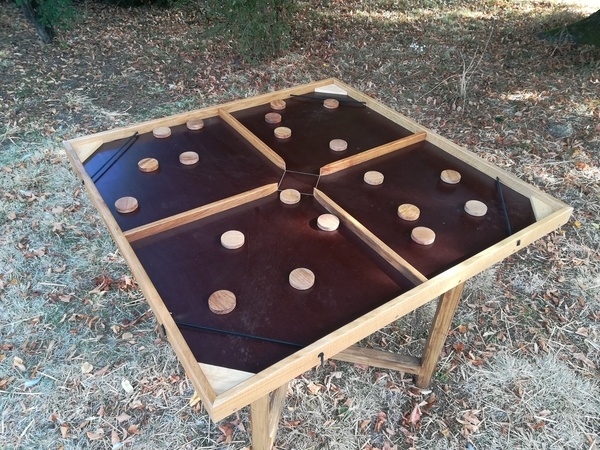 Grand jeu en bois #2 - Passe-trappe à 4