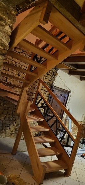 Escalier 2 quarts tournant