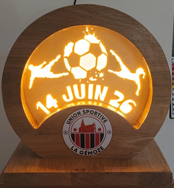 Réalisation d'un trophée pour un tournoi de foot