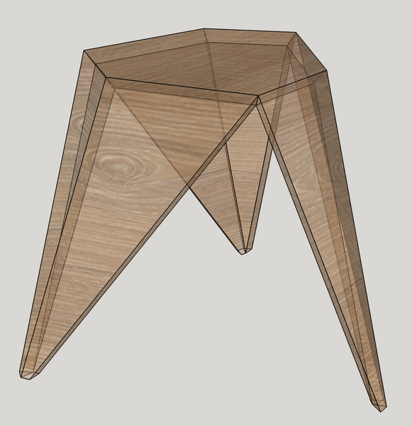 Tabouret géométrique
