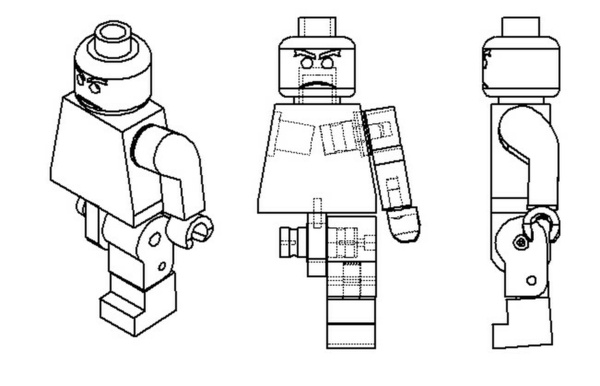 Bonhomme LEGO en marionnette