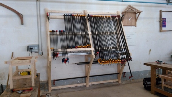 Support rangement serre joint