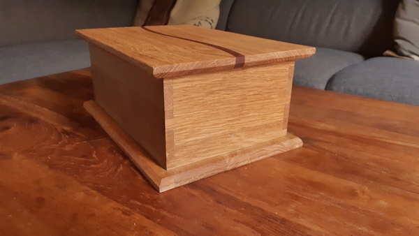 Boite Chene et vague Iroko