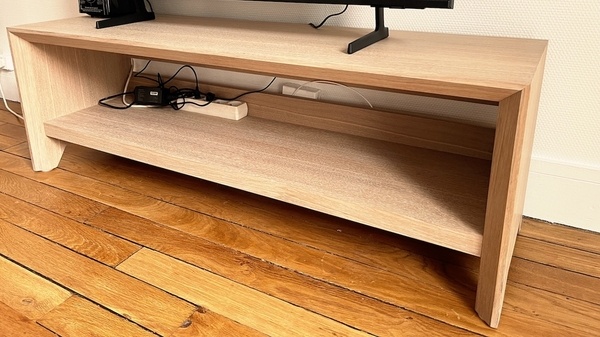 Meuble TV chêne blanchi