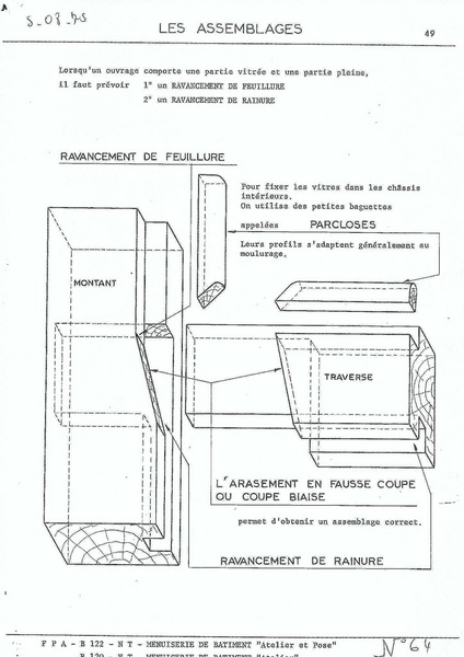Les assemblages traditionnels