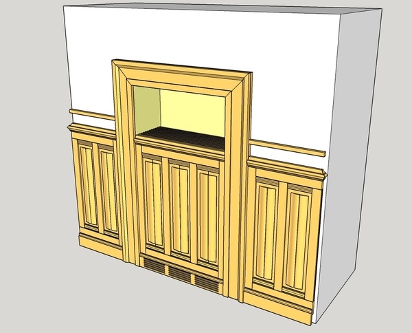 Panneau d'habillage de radiateur