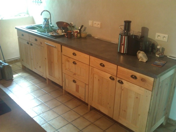Bas de cuisine en palettes