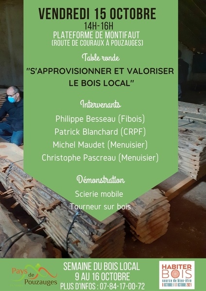 S'approvisionner et valoriser le bois local - Pouzauges Vendée