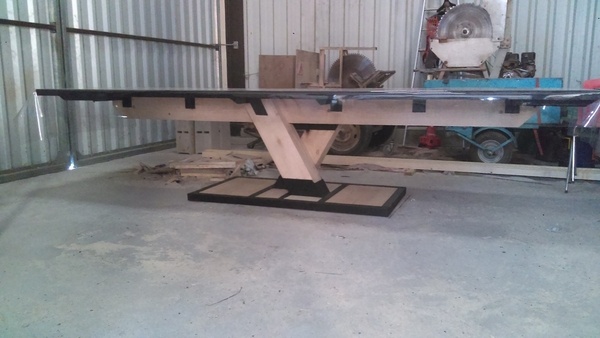 Table bois et métal