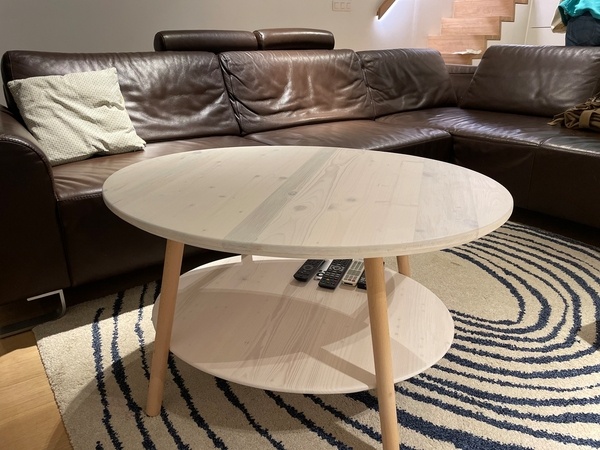 Table basse ovale