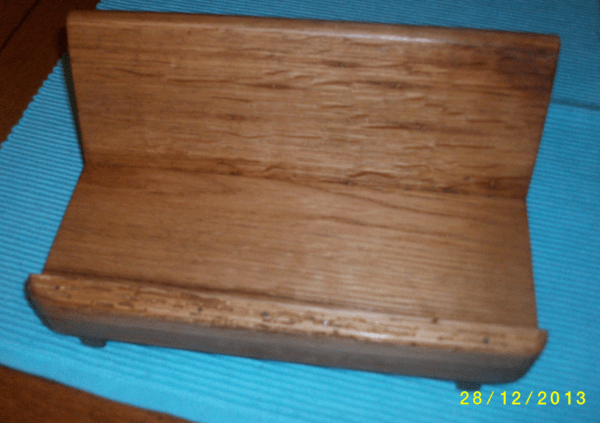 support a courrier en chene massif