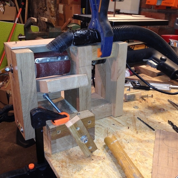 Fabrication d’une petit ponceuse calibreuse à rouleau pour lames d’arcs