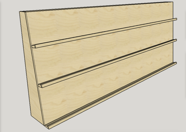 Plan présentoir de livre