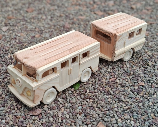 Combi VW hippie en bois de palette