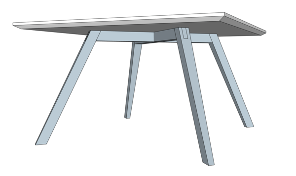 Table basse en chêne