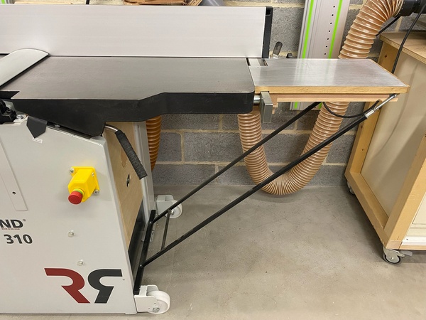 Modification dégauchisseuse - Fabrication de rallonges de table